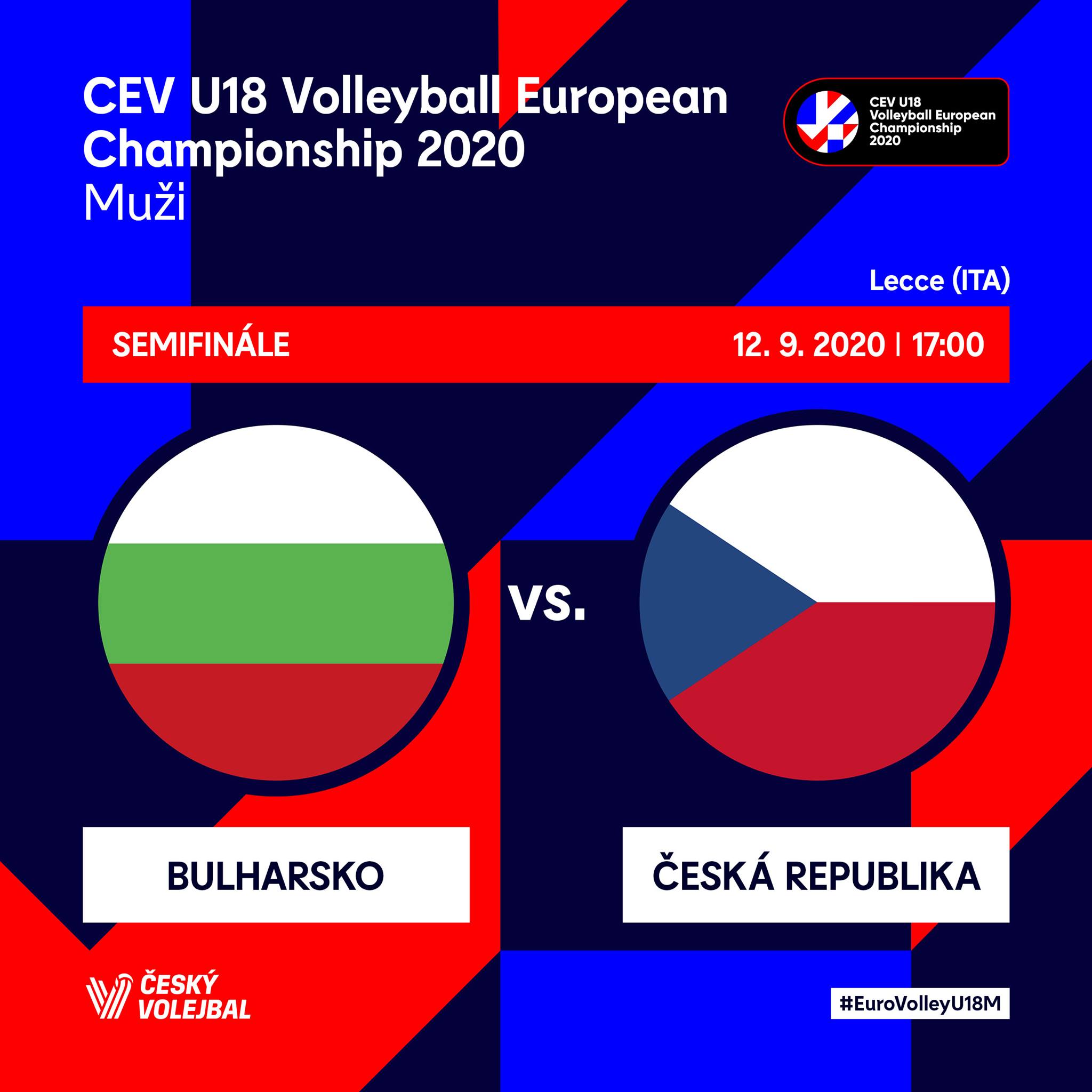 Czech Boys live on Youtube in the semifinals of #EuroVolleyU18M