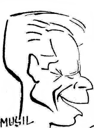 Josef Musil karikatura